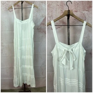 CHELSEA & VIOLET cottagecore maxi dress size L ruffled hem boho peasant prairie - Picture 1 of 6