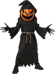 Kinder Böses Kürbis Monster Kostüm Junge Mädchen Jack o` Laterne Halloween Verkleidung - Bild 1 von 5