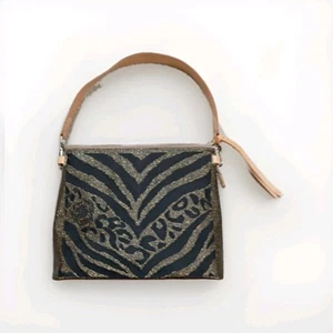 CONSUELA Purse Handbag Purse Bag Zebra Print Woth Inside Pink Sparkle  - Picture 1 of 12