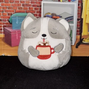 Original Squishmallows 7.5" Casmir The Husky With Hot Cocoa - Picture 1 of 3