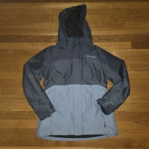 Columbia Jacke Damen mittelgrau Omni-Tech Ampli-Dry Kapuze durchgehender Reißverschluss Mantel - Bild 1 von 10