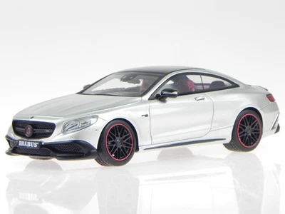 Mercedes C217 Brabus 850 S63 Coupe silbgrey modelcar Minichamps 1:43 437034221 - Image 1 of 4