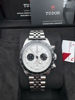 2025 TUDOR Black Bay Chronograph Jubilee Steel Panda White Watch M79360n-0014 - Image 1 of 4