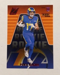 Puka Nacua 2023 Panini Zenith RC Red Zone Red Parallel SP #177 Los Angeles Rams  - Picture 1 of 2
