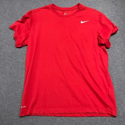 Camiseta Nike Dri-FIT Masculina Tamanho M Vermelha Manga Curta Roupa Ativa GymWorkout - Imagem 1 de 4