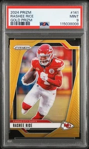 2024 Panini Prizm Rashee Rice #141 Gold PSA 9 - Picture 1 of 2