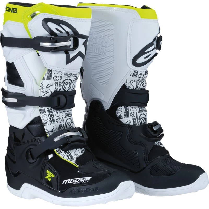 Moose Racing Tech 7S Youth Boots by Alpinestars White 4 - Image 1 of 1