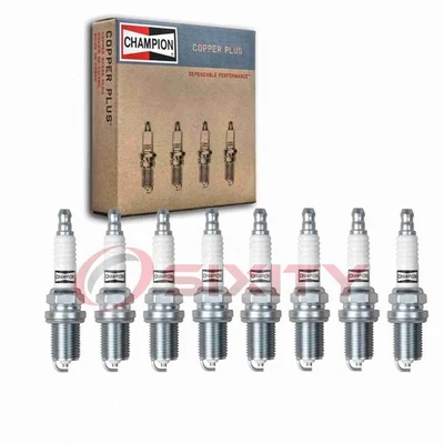 8 pc Champion Copper Plus Spark Plugs for 1990-1993 Aston Martin Virage 5.3L dd - Image 1 of 4