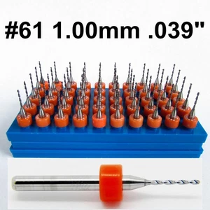 1.00mm .039" Solid Carbide Drill Bit - FIFTY PCS. - 1/8" Shank 1.0  R/S - Picture 1 of 3