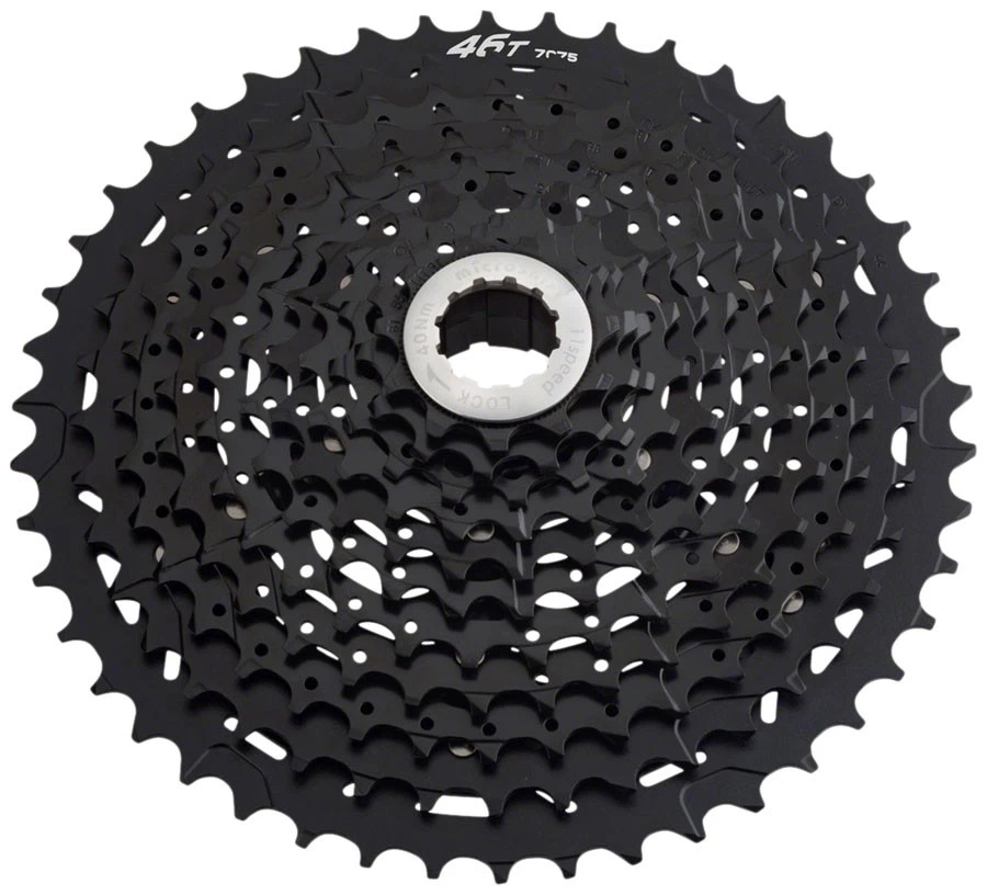 microSHIFT G11 Cassette - 11 Speed, 11-46T, Alloy Spider, Black, ED Coated - Image 1 of 1