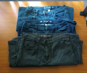 Lot of 3 Boys Jeans Pants. Size 14. Cat & Jack Stretch. Polo Brand Gray Cotton. - Picture 1 of 4