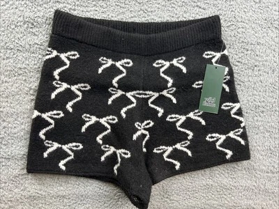 Wild Fable Women's Size Small Mid Rise Holiday Sweater Hot Shorts Black - Image 1 of 4