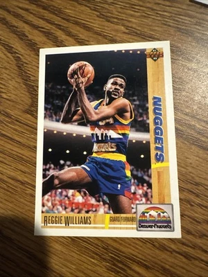 1991-92 Upper Deck - Reggie Williams #206 Denver Nuggets - Image 1 of 2