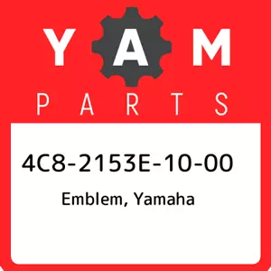 4C8-2153E-10-00 Yamaha Emblem, yamaha 4C82153E1000, New Genuine OEM Part - Picture 1 of 1