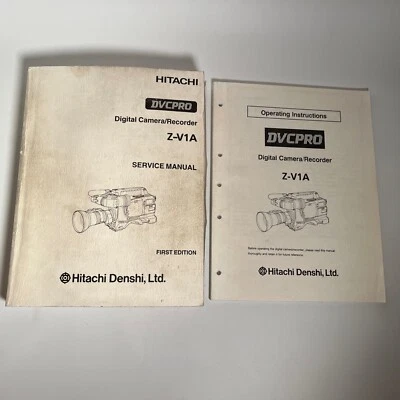 Vntg Instructions Service Lot Hitachi Z-V1A Digital Camera Recorder Manual Set - Image 1 of 4