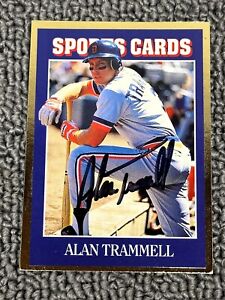 1992 Sports Card News ~ Alan Trammell ~ Auto ~ Tigers HOF Autographed Signed