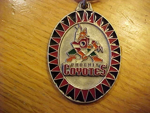 VINTAGE PHOENIX COYOTES SISKIYOU PEWTER KEYCHAINS NHL LATE 1990'S Cover
