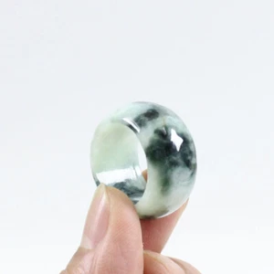 Anillo Jadeíta Natural Grado A Birmania Verde Certificado EE. UU. 11.25 j5372 - Imagen 1 de 11