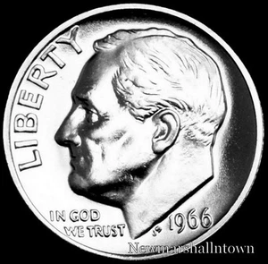 SMS Roosevelt 1966 moneda de diez centavos como nueva ~ moneda en bruto del conjunto especial original como nuevo - Imagen 1 de 2