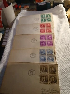U.S.Scott #884-888-Famous Americans-ARTISTS  - Set Of 5 FDC's - Picture 1 of 7