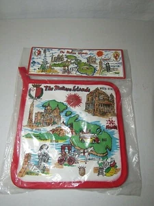 THE MALTESE ISLANDS TRAVEL SOUVENIR OVEN HEAT RESISTANT POT HOLDER - Picture 1 of 4