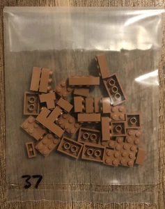 37 pcs LEGO MODULEX Light Brown Brick Architecture Model Building Vintage - Picture 1 of 1