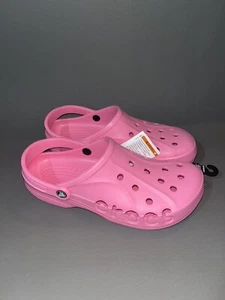 CROCS BAYA CLOGS UNISEX [MENS 10/WOMENS 12 PINK LEMONADE SLIDES SANDALS SHOES - Picture 1 of 7
