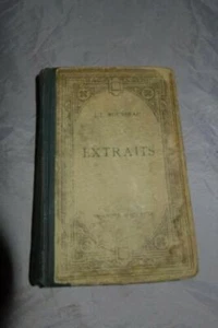 J.J Rousseau Extraits Antique French book Libraire Hachette L Brunel - Picture 1 of 6