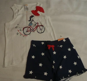 Gymboree Star Spangled Banner 4th of July Shirt 4T Star Shorts Outfit NWT - Picture 1 of 2