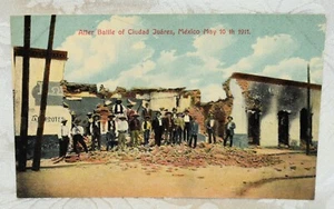 141q. LITHO PC DIV BK, UNUSED. AFTER BATTLE OF CIUDAD JUAREZ MEXICO MAY 10, 1911 - Picture 1 of 2