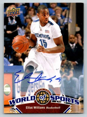 2010 Upper Deck World of Sports AUTO #51 Elliot Williams (ref 220053) - Image 1 of 2