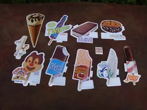 Lotto adesivi vintage Peel & Stick camion gelato (Rory, Lucky Stick Twister) - Foto 1 di 7