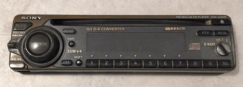 Frontalino Autoradio STEREO Cd Sony CDX-4250R - Immagine 1 di 1