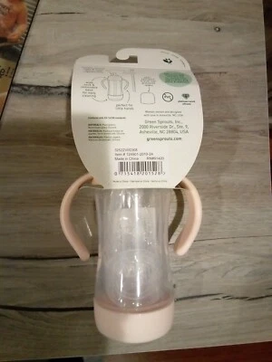 NUEVO Taza para sorbo y paja Green Sprouts Sprout Ware hecha de plantas 5 oz color rosa Foto 1 de 2