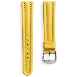 Correa de reloj de cuero italiano Toscana extrema cronógrafo Rios amarillo de 18 mm - Imagen 1 de 4
