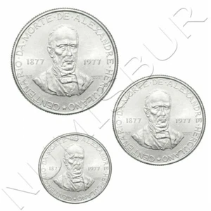 PORTUGAL serie 3 monedas 1977 ALEXANDRE HERCULANO 2,5 - 5 - 25 escudos - Imagen 1 de 2