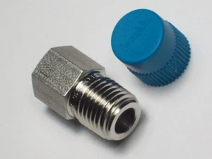 1 - Swagelok Stainless Steel Reducer, 1/4" Male NPT x 1/8" FNPT, SS-4-RB-2 - Picture 1 of 3
