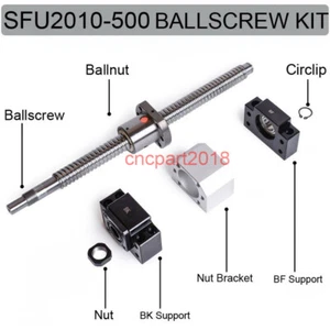 Ballscrew SFU2010 Rolled Pitch 10mm BK/BF15 End Support Total Length 430mm - Picture 1 of 6