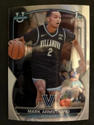 2022-23 Bowman U Chrome Mark Armstong #95 1st Chrome - Villanova - Image 1 of 2