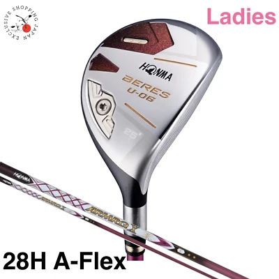 HONMA BERES U-06 Ladies Utility Hybrid 28H ARMRQ X 38 2S 2Star Graphite A-Flex - Image 1 of 4