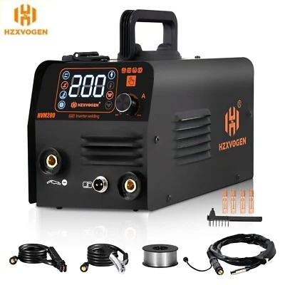 HZXVOGEN 3 in 1 MIG Welder 200Amp Flux MIG/Lift TIG/MMA Welding Machine 110V USA