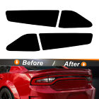 Smoked Black Rear Tail Light Covers Vinyl Stickers For Dodge Charger 2015-2023