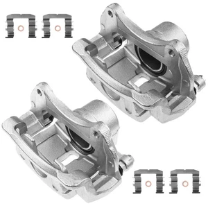 2Pcs Disc Brake Caliper w/ Bracket Front 19-B7170 19-B7171 58180D4A20 58180D4A30 - Picture 1 of 14
