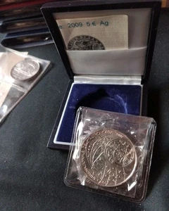 🔥SAN MARINO MONETA COMMEMORATIVA 5 EURO 2009 ANNO DELL’ ASTRONOMIA🔥IN ARGENTO  - Picture 1 of 4