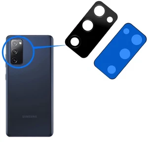 Back Camera Glass Lens Replacement for Samsung Galaxy S20 FE / S20 FE 5G Black - Picture 1 of 5