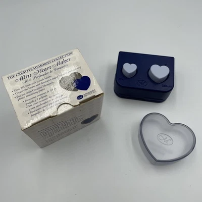 Creative Memories Mini Heart Maker Paper Punch Retired 3/4 & 1” in Box - Image 1 of 4