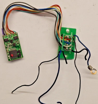 Hornby China 00 Spares PCB X9084 & 8 pin DCC Decoder (Untested). Screws. - Image 1 of 4