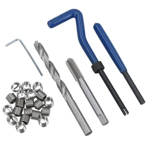 M8 x 1.25mm Metric Thread Repair Kit Helicoil Set for Damaged Threads 25pc - Picture 1 of 6