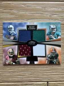 2012 Topps Prime Quad Combo Luck Griffin Tannehill Weeden #QCR-LGTW /610 - Picture 1 of 2