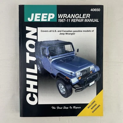 Chilton Total Car Care Jeep Wrangler 1987-2011 Manual de Reparo Chilton's T Exc. - Imagem 1 de 4